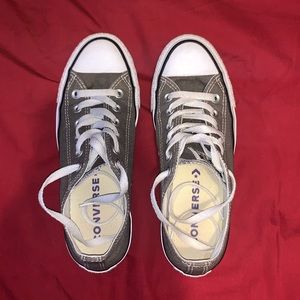 Gray Low Top Converse